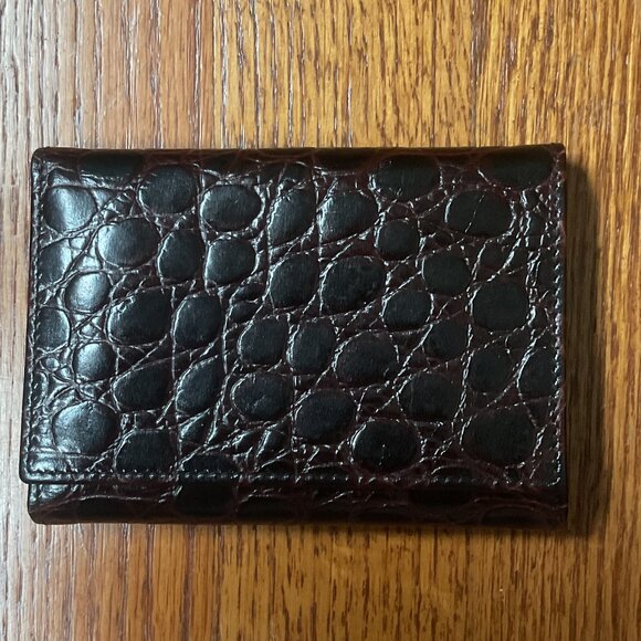 NWT Brooks Brothers Leather Trifold Wallet - Picture 1 of 6